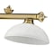 Z-Lite Cordon 3 Light Billiard, Rubbed Brass & White Linen 2306-3RB-DWL14 - alternate 5